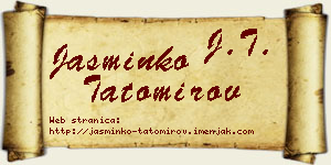 Jasminko Tatomirov vizit kartica